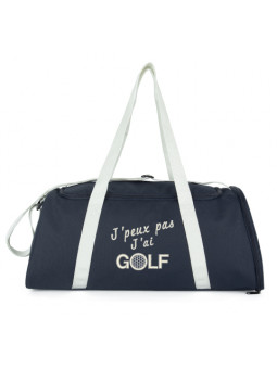 sac de sport pour golfeur brodé et personnalisé bleu marine