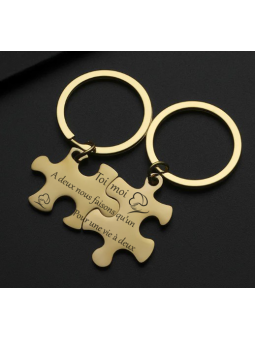 Double porte‑clés puzzle...