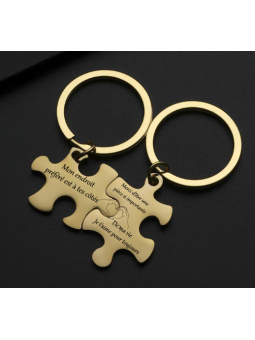 Double porte‑clés puzzle...