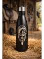 Bidon isotherme 550 ml noir personnalisé – Gravure cheval attrape‑rêve et texte au choix