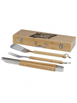 Ensemble barbecue 3 pièces avec coffret personnalisé – Gravure de votre logo