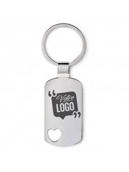 Porte‑clés cœur en métal...