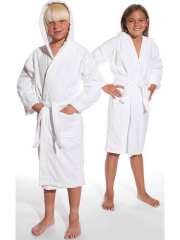 peignoir enfant personnalisé avec le prénom brodé