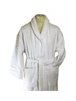 peignoir de luxe personnalisé avec motif et prénom ou texte brodé