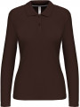 polo manches longues femme chocolat