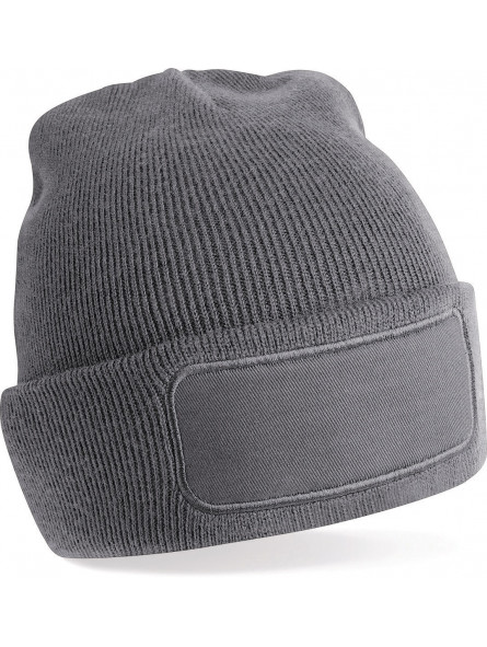bonnet publicitaire gris personnalisé avec logo, motif ou texte brodé