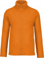 veste micropolaire zipée homme orange