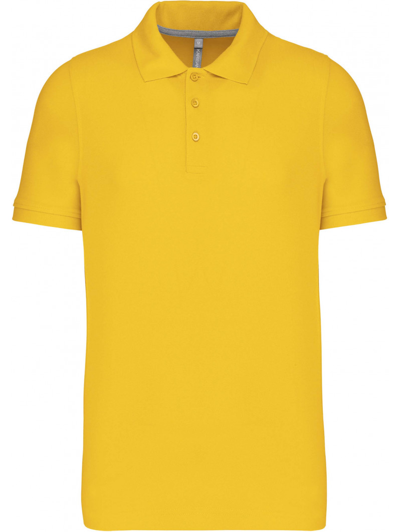 polo manches court homme jaune