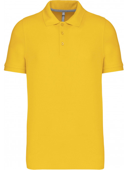 polo manches court homme jaune