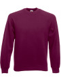 sweat-shirt col rond marsala