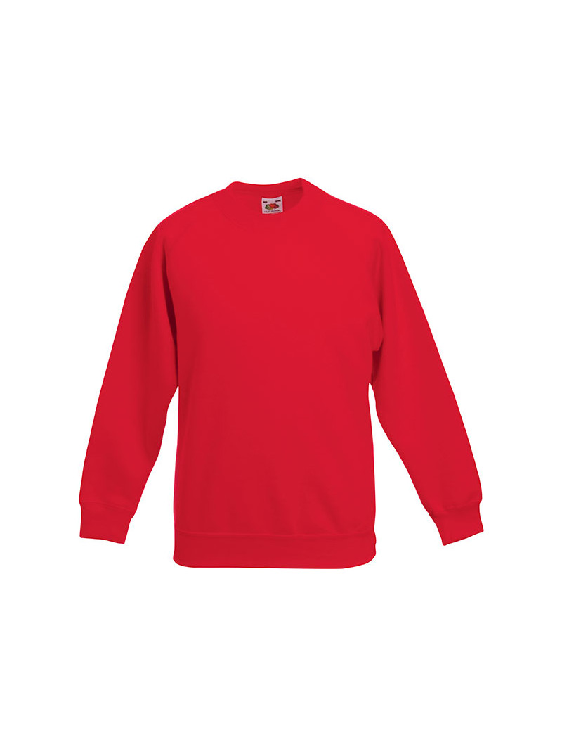 sweat-shirt col rond rouge