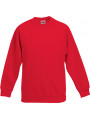 sweat-shirt col rond rouge