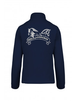 veste polaire zippée du Centre Equestre LAGRANGE personnalisable avec Prénom brodé