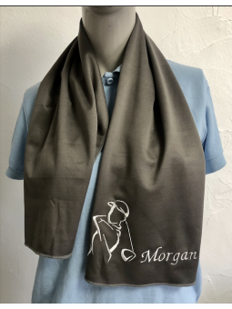 Serviette rafraichissante pour golfeur personnalisante avec prénom brodé