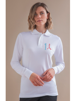 Polo manches longues Ruban...