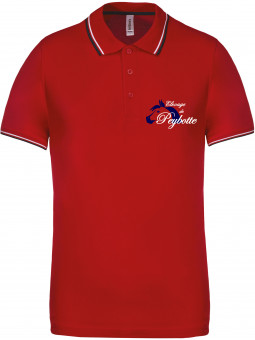 polo Elevage de Peybotte rouge pour homme