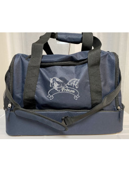 Sac d'équitation du centre équestre Lagrange personnalisé avec prénom brodé avec multiples rangements pour bottes, bombe Etc...