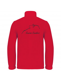 caval shop: Veste micropolaire rouge homme zippée des Ecuries Cavalers