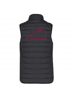 caval shop: Doudoune femme noir sans manches des écuries Cavalers