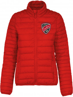 Caval shop Doudoune légère rouge femme "écuries Cavalers"