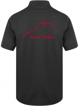 caval'shop: Polo noir homme technique et respirant des Ecuries Cavalers