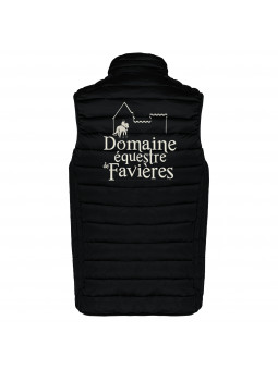 Doudoune enfant sans manche du domaine équestre de Favières