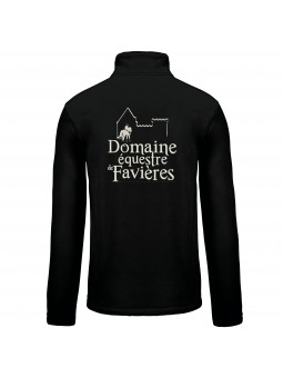 Veste homme micropolaire zippée du Domaine équestre de Favières