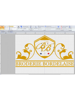 réalisation de maquettes pour la broderie de logo personnalisé sur textiles