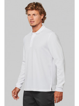 polo technique manches longues unisexe personnalisables avec votre logo brodé