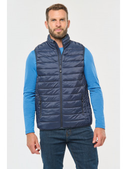 Doudoune légère homme sans manches personnalisable avec logo brodé