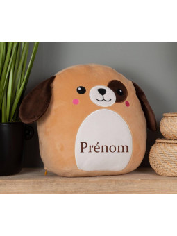 Peluche chien personnalisé avec prénom brodé