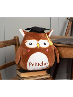 Peluche hibou personnalisé avec prénom brodé