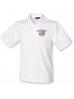 polo de golf blanc technique respirant homme de l'équipe de l'AS Golf de Margaux