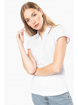 Polo femme manches courtes...