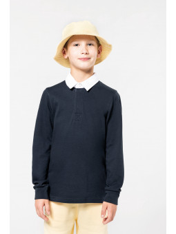 polo enfant manches longues personnalisable avec broderies