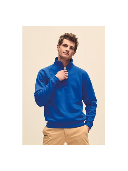 Sweat-shirt col zippé Premium Fruit of Loom personnalisable par broderie