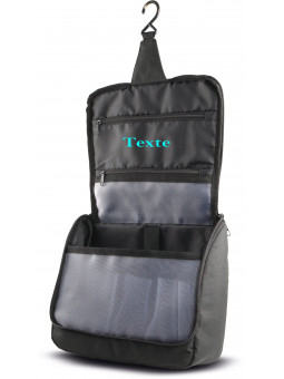 Trousse de toilette personnalisée avec prénom brodé pratique pour le rangement