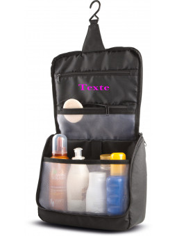 Trousse de toilette brodée avec un nom pour la personnalisation