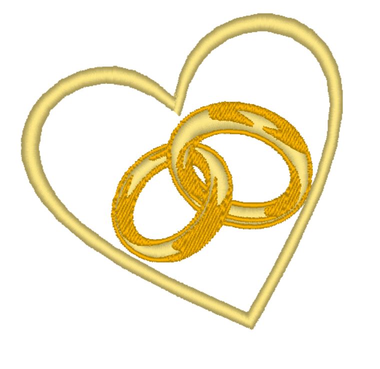 broderie aliances coeur