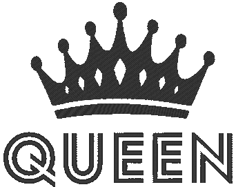 ♕ queen brodée pour polos et serviettes de bain personnalisées